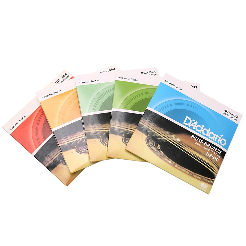 

One Set Of 6 Strings Acoustic Guitar Strings EZ890 - EZ930 85/15 Bronze Material