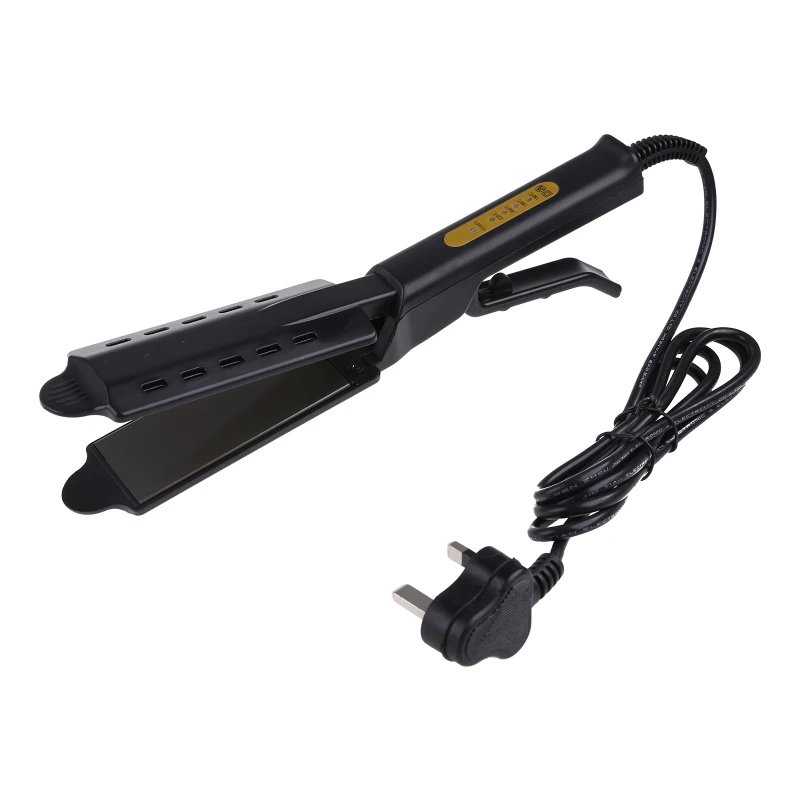 

D0AB 2-in-1 Hair Straightener and Curler for Styling Flat Iron Bangs Hairdressing Tool, with 360° Rotating Power Cord