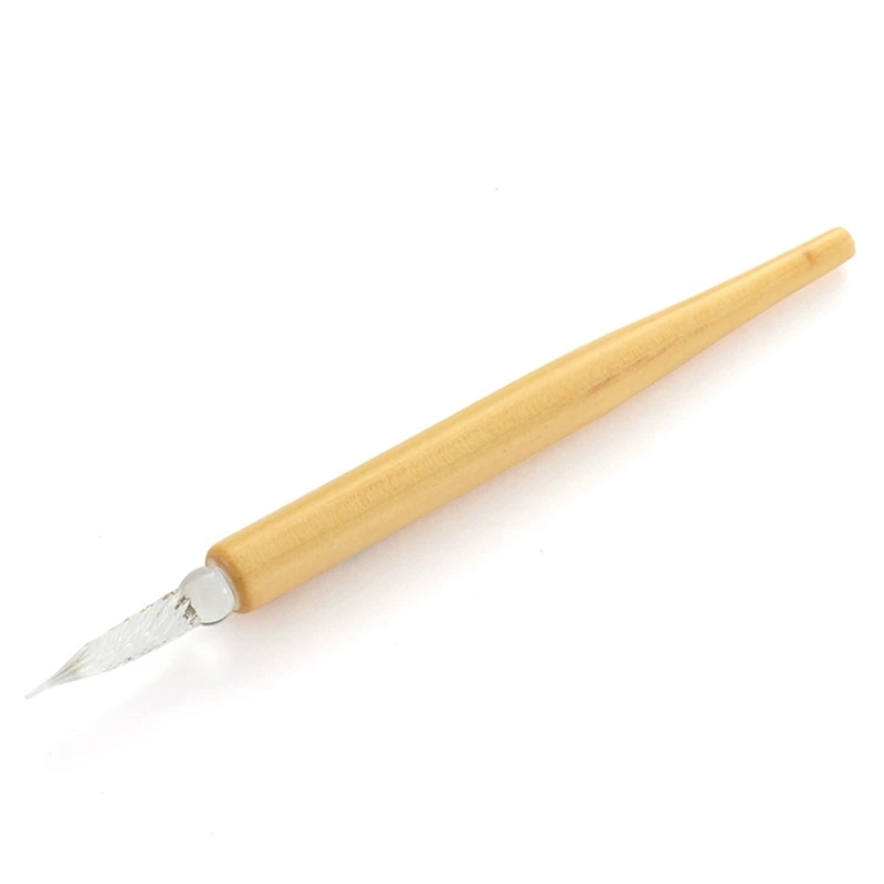 Стеклянная Ручка ручной работы стеклянная ручка для подписи высокое