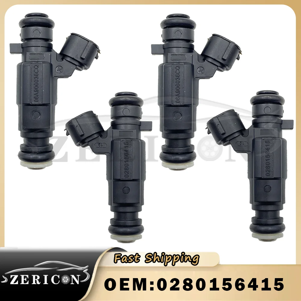 

4pcs Brand New 0280156415 BICO Car Engine Fuel Injector For VW Volkswagen Jetta Bora Polo Saloon 2.0L Flex 2008-2014 06A906031CQ