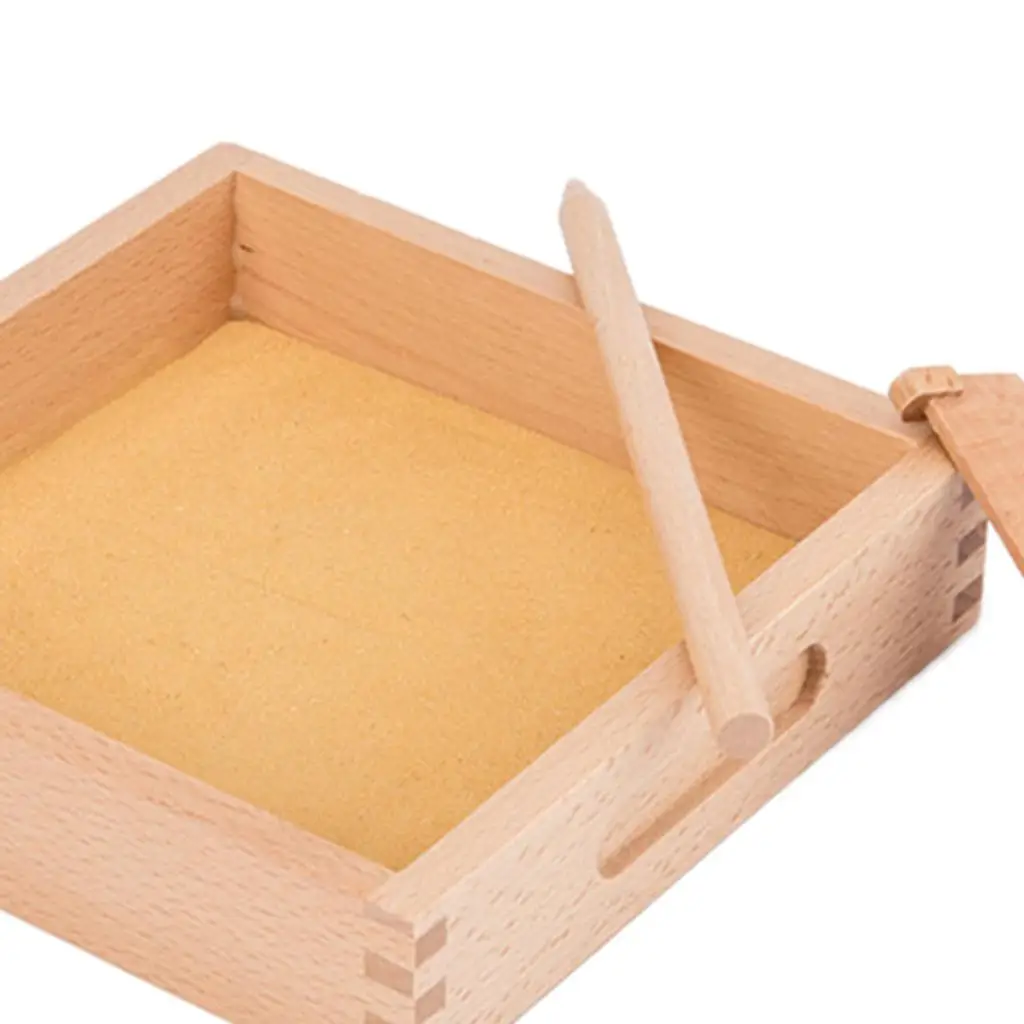 

Wood Multi-sensory Experience Children S Toy Letter Formation Sand Tray Suitable For Young Children