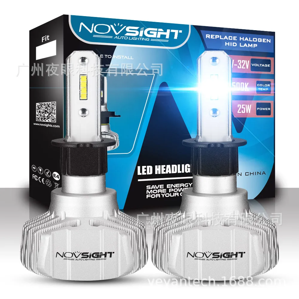 

NovSight New N6 H3 LED Headlights 10000LM 60W 6500K 50W 12V Car Bulbs LED Headlights Car Headlights H3 H7 H1 H11 9005 9006