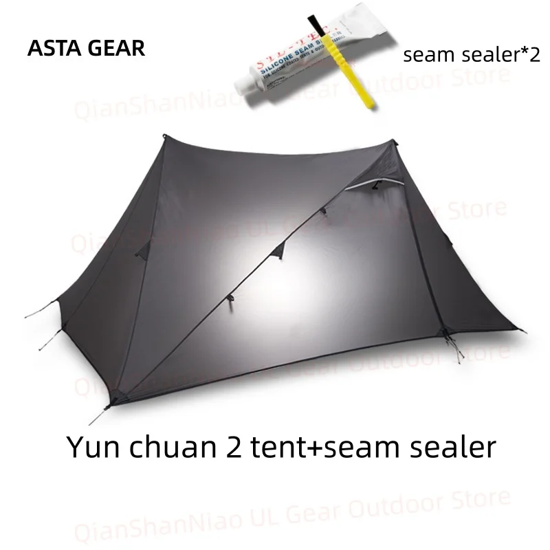 Asta Gear Yunchuan 2P Сверхлегкая бесконтактная палатка Открытый кемпинг Пирамидная