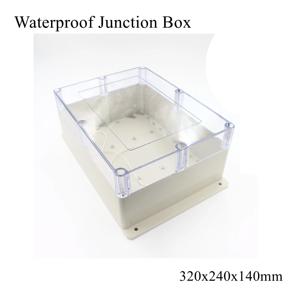 Распределительная коробка 263x182x125 мм, ясное прозрачное покрытие IP65, ABS водонепроницаемый пластиковый корпус, чехол для инструмента