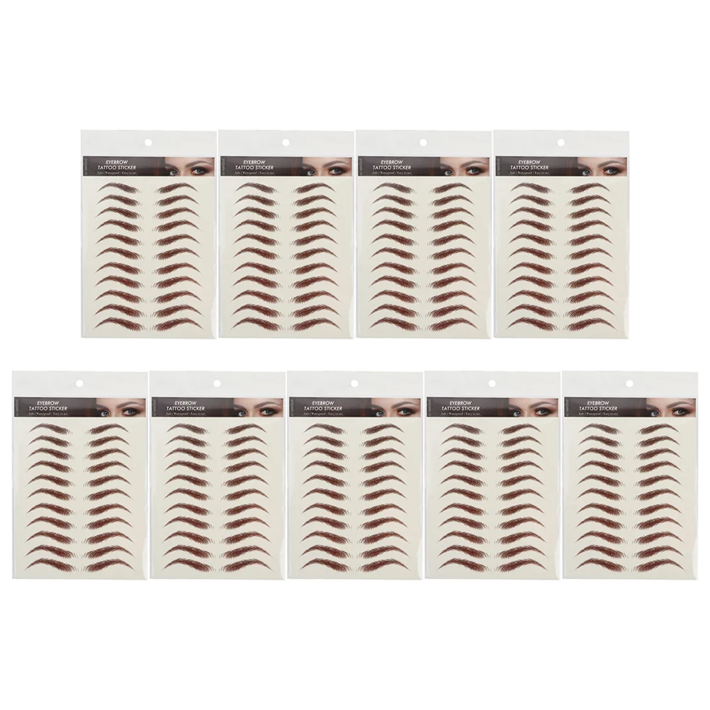 

Tattoo Stickers Sticker Eyebrowswaterproof Temporary Brow Transfer Makeup Fake 6D Transfers Peel False Tools Imitation Decal