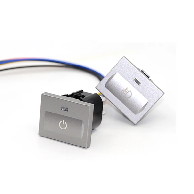 Серебристые светильники на рулевое колесо 12 В автомобильная лампа с подогревом