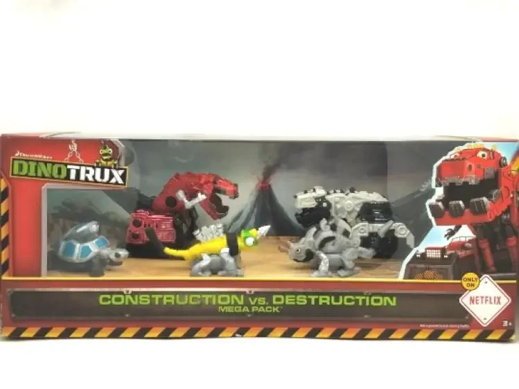С оригинальной коробкой Dinotrux грузовик-динозавр съемный игрушечный