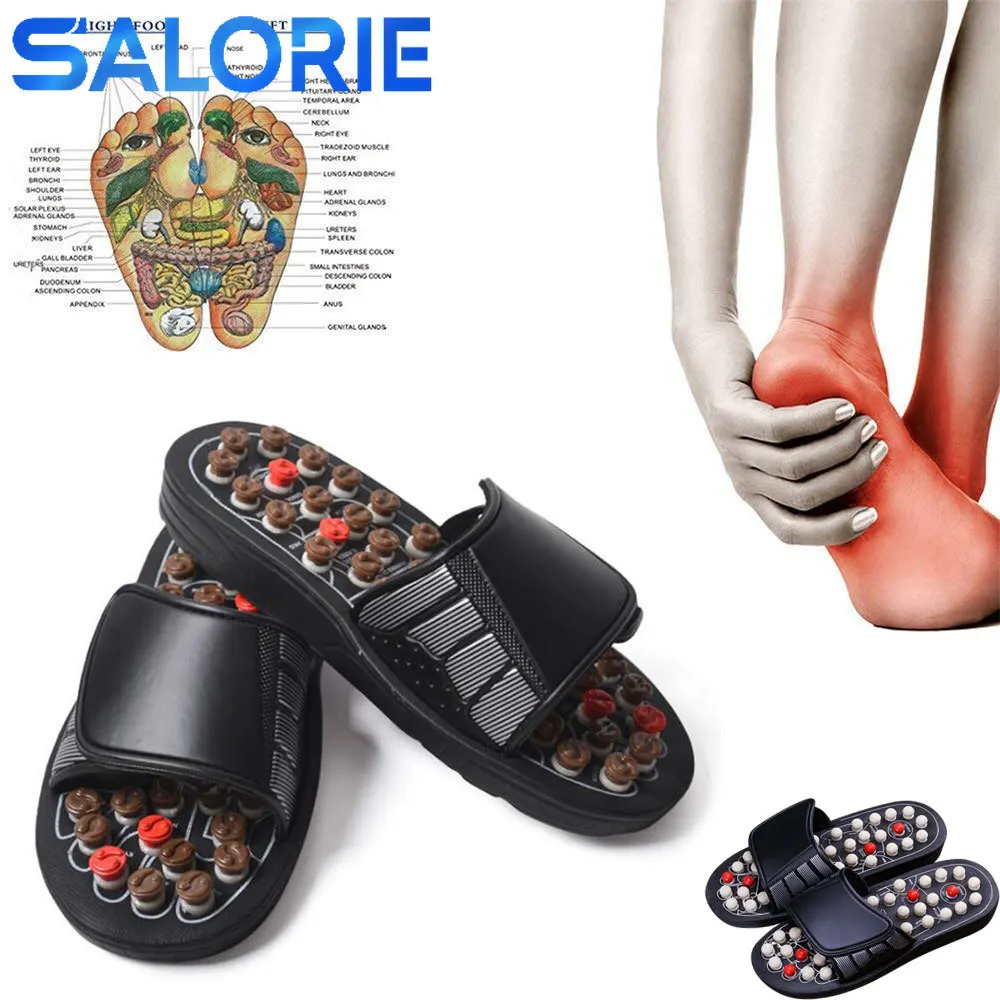 

Massage Shoes Shiatsu Slippers Women's Men Medical Acupuncture Foot Massager Relax Physiotherapy Feet Massage Slippers Health