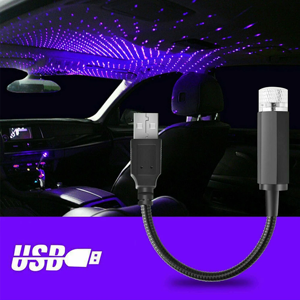1 шт. декоративсветильник светодиодный проектор с USB-портом | Автомобили и
