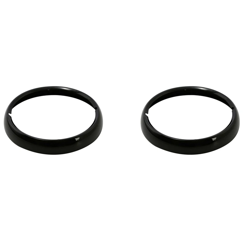 

2X Motorcycle Black 7 Inch Headlight Trim Ring For Touring Electra Glide Street Glide Road King