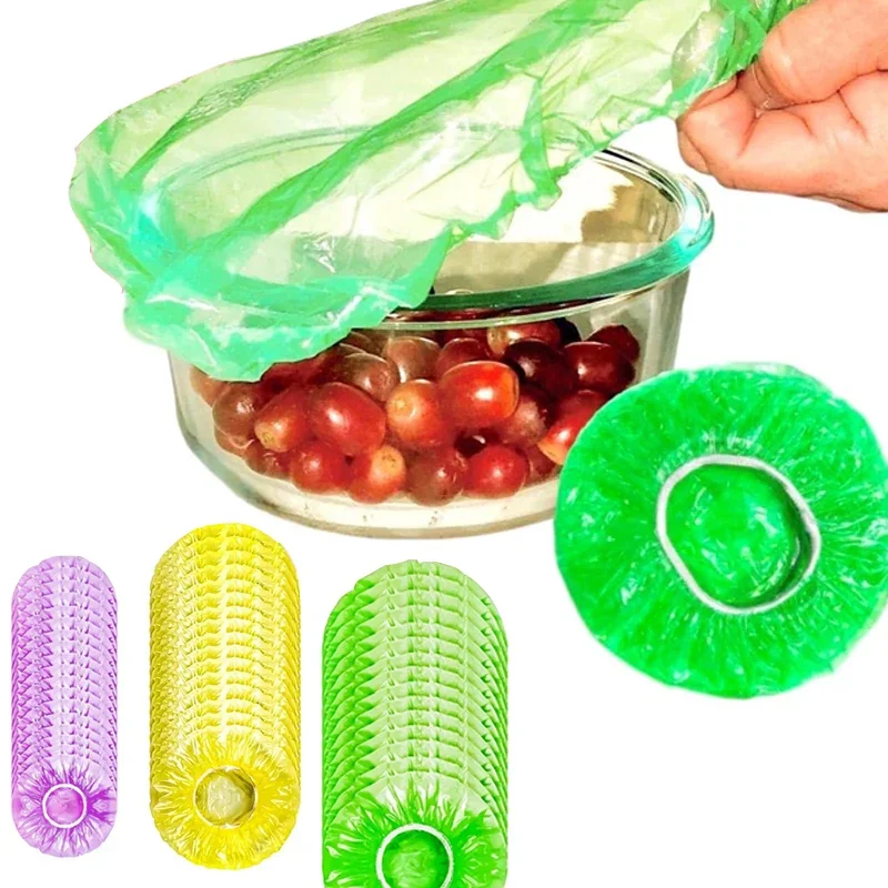 Чехлы для пищевой пленки эластичные чехлы мисок тарелок посуды многоразовые