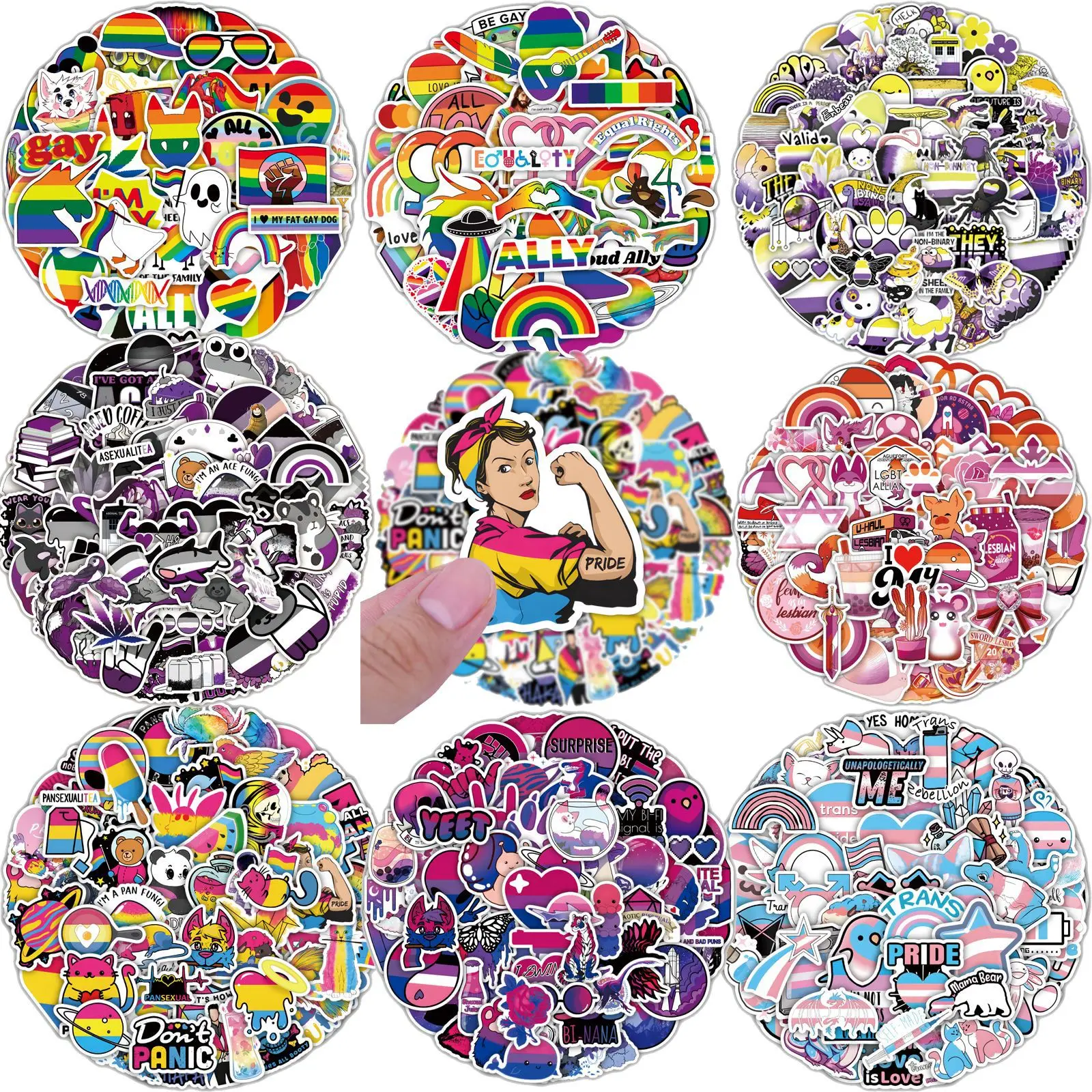 

50 Sheets Gay Collection Graffiti Stickers Luggage Notebook Stickers Decorative Waterproof Posters DIY Toys Kawaii Gifts
