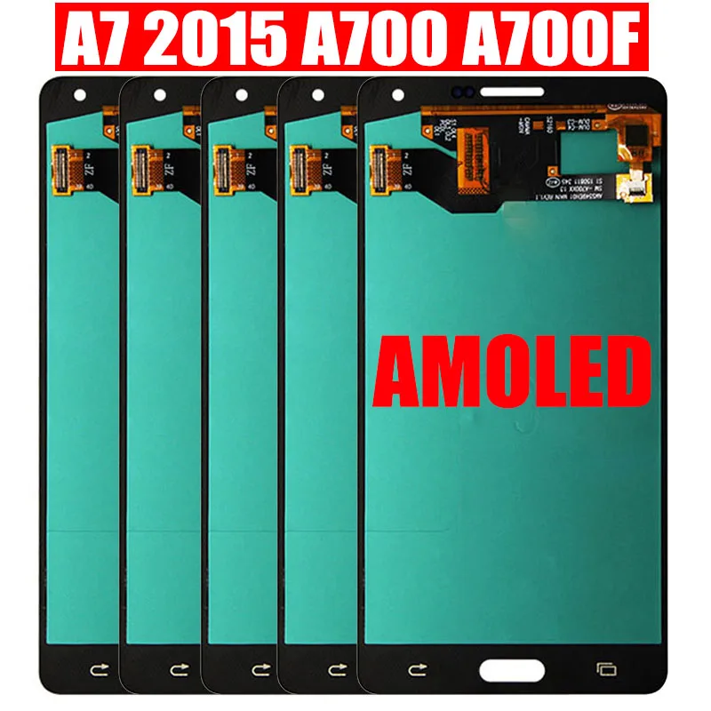 

Super AMOLED For Samsung Galaxy A7 2015 LCD Display Digitizer Pantalla Assembly Touch Panel A700 A700F A700FD A7000 LCD Screen