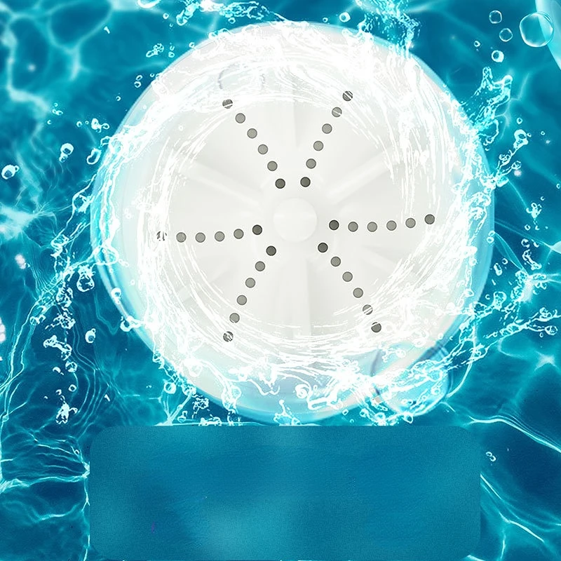 

New Mini Washing Machine Fashion Portable Turbine Washing Machine Lazy People Small Dishwashing Underwear Folding Cleaner