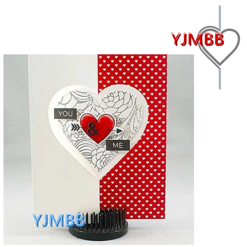 

YJMBB 2022 New Heart Flip Card #3 Metal Cutting Dies Scrapbook Album Paper DIY Card Craft Embossing Die Cutting