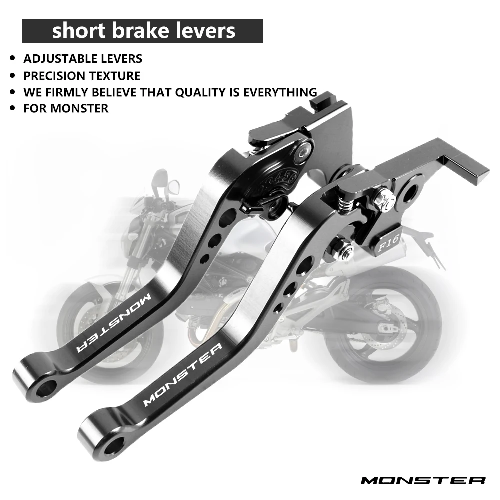 

For DUCATI MONSTER M1100 / S / EVO MONSTER 2009-2013 MONSTER S4RS 2006-2008 Short Brake Clutch Lever Accessories Handles Lever
