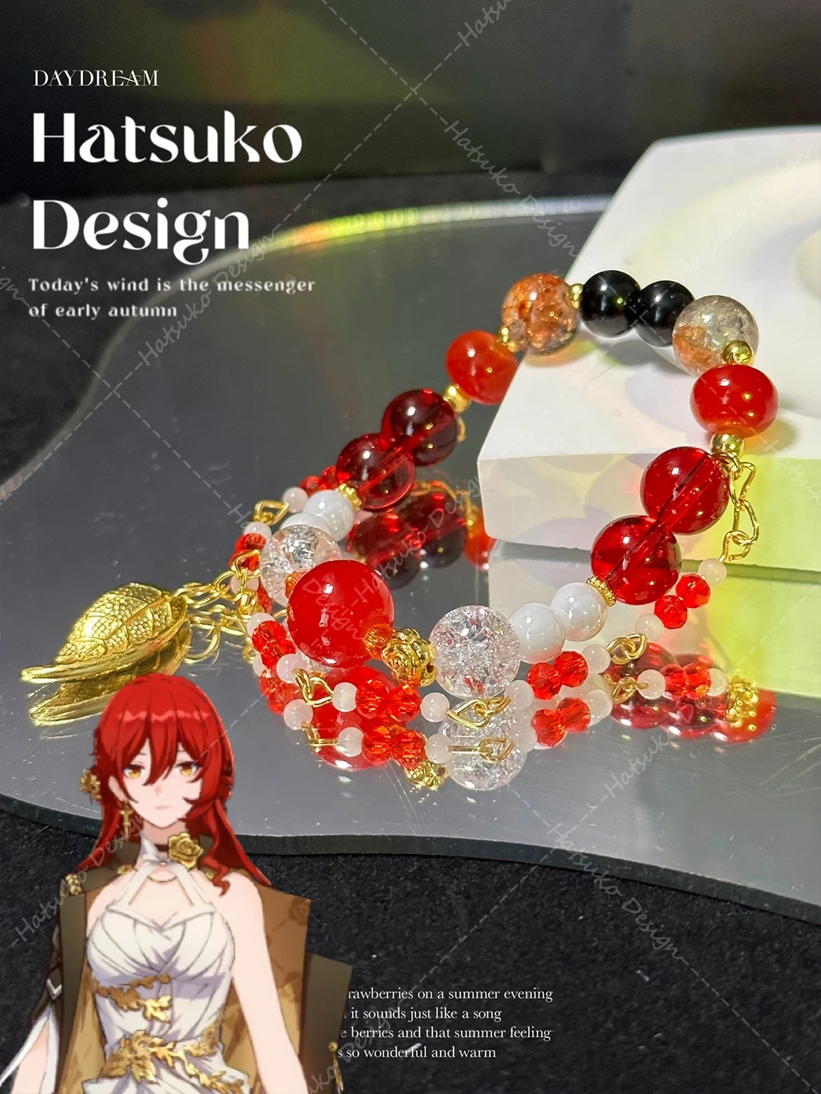 Оригинальное аниме Honkai: Star Rail Himeko браслет ручной работы модная ручная цепочка