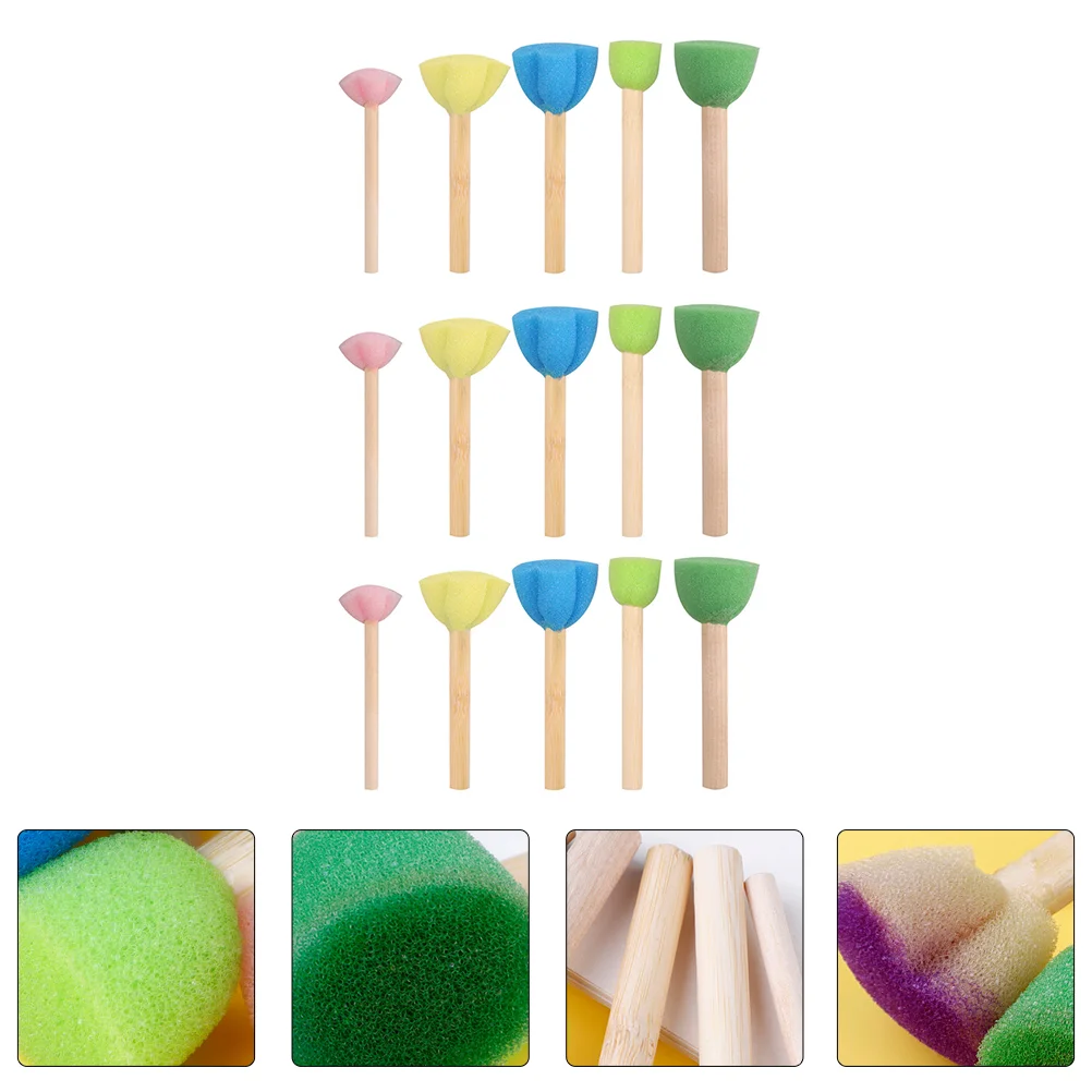 

15 шт., Детские кисти для рисования «сделай сам»