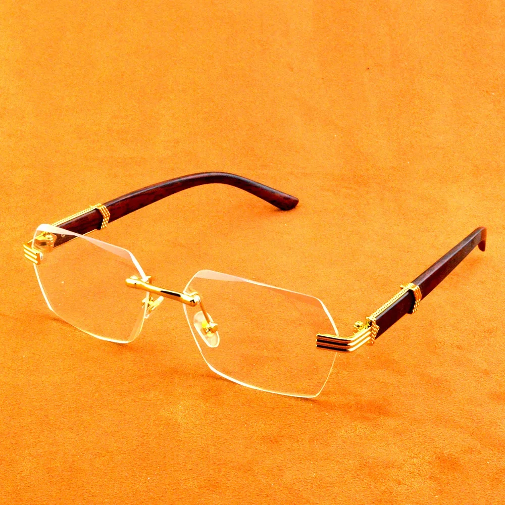 

6 Sides Near-far Dual-purpose Rimless Multi-focus Reading Glasses Men's Progressive Intelligent Zoom Presbyopic +1 TO 4