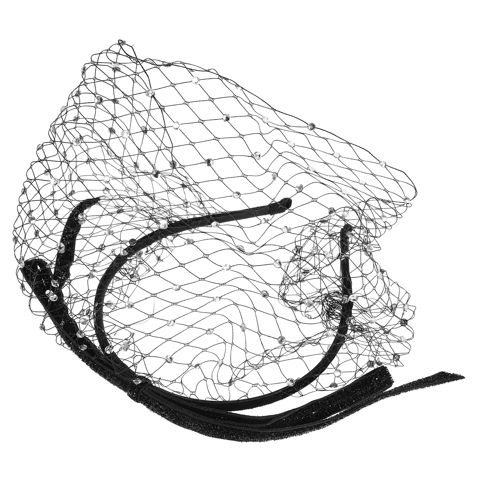 

Bride Headband Veil Wedding Hair Accessories Women Princess Fascinators Mesh Tea Party Headpiece