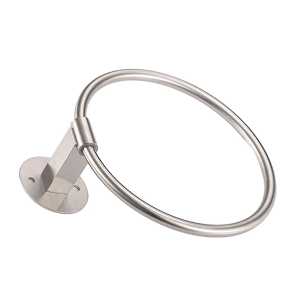 

Multiple Surfaces Available Towel Ring Tile Drywall Stainless Steel Good Ventilation Bathroom Newest Hot For