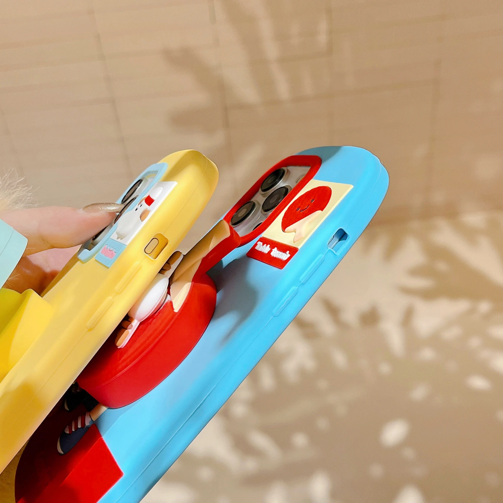 Чехол для телефона с откидной ножкой и ракеткой пинг-понга iPhone 13 14 15 16 Pro Max