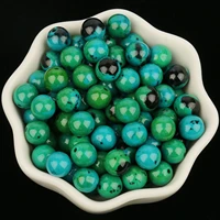 natural stone beads round chrysocolla beads for jewerly making diy bracelet necklace 4 6 8 10 12mm loose minerals beads 15