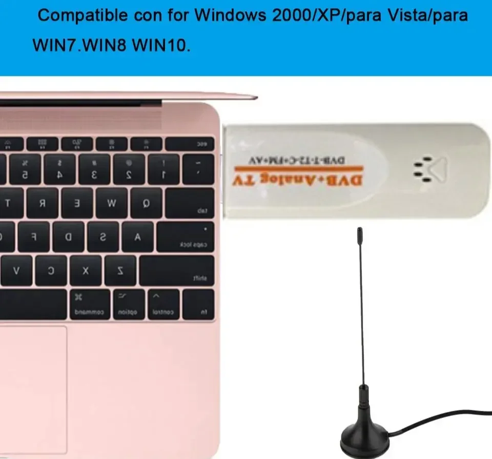 Фото Цифровой DVB t2 PVR Аналоговый USB-телевизор-тюнер Dongle PAL/NTSC/SECAM с антенной Дистанционный HDTV-приемник для DVB-T2/DVB-C/FM/DVB/AV №4