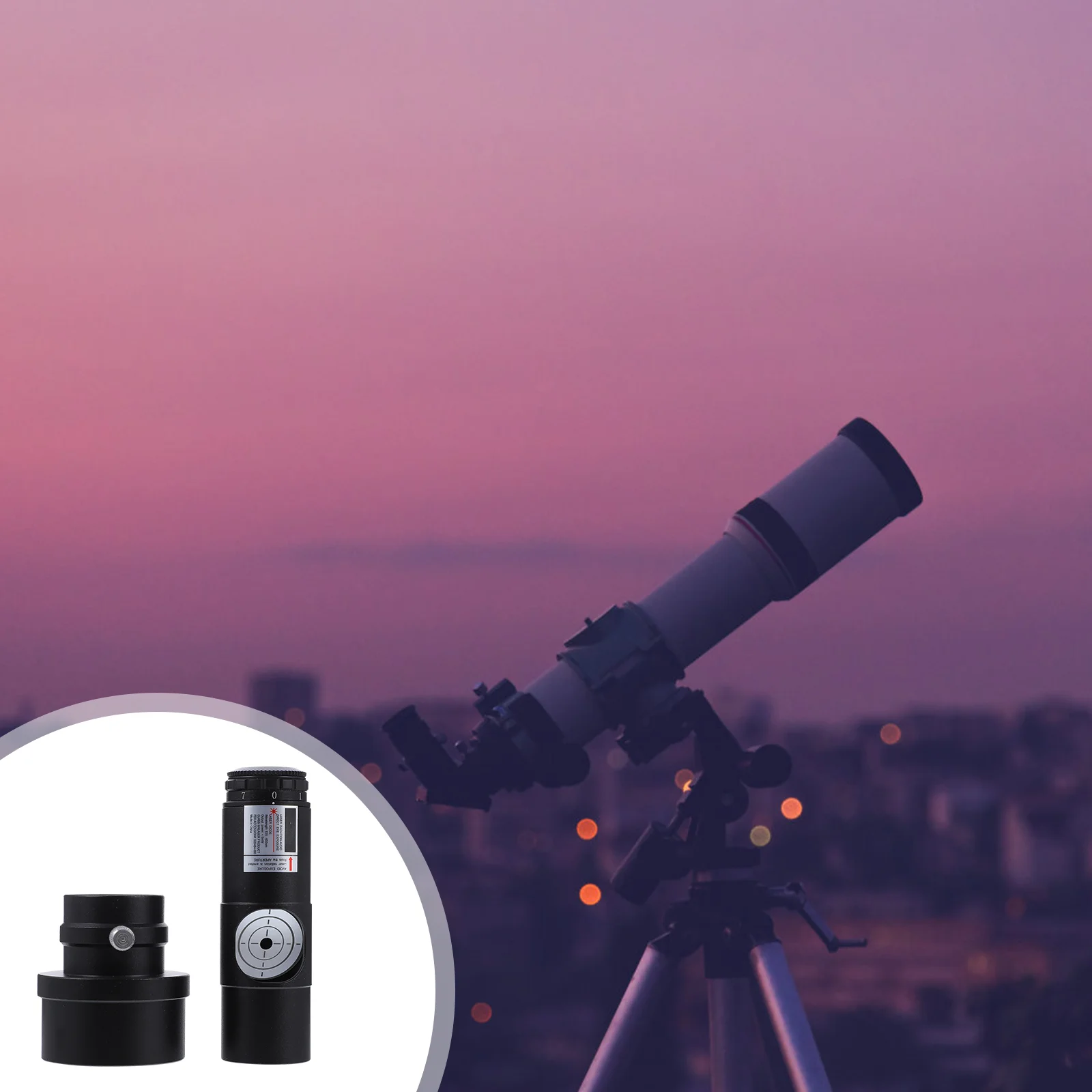 

1 Set Astronomical 7 Bright Levels Collimator and Eyepiece Adapter