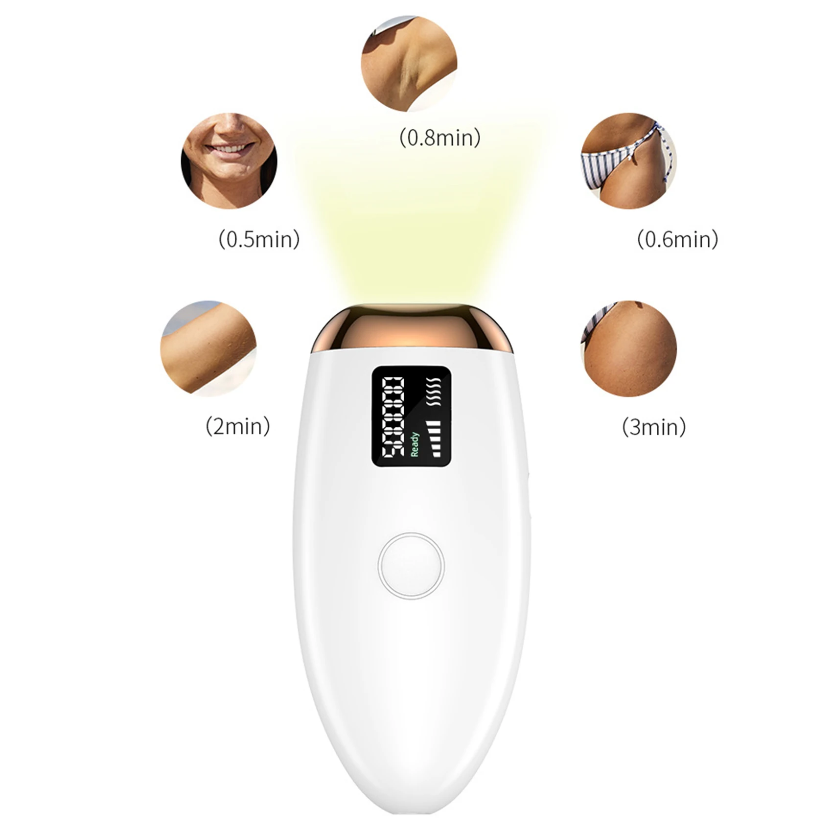 

500000 Flashes IPL Epilator LCD Laser Hair Removal Painless Permanent Photoepilation for Men Women Trimmer Electric Depilador