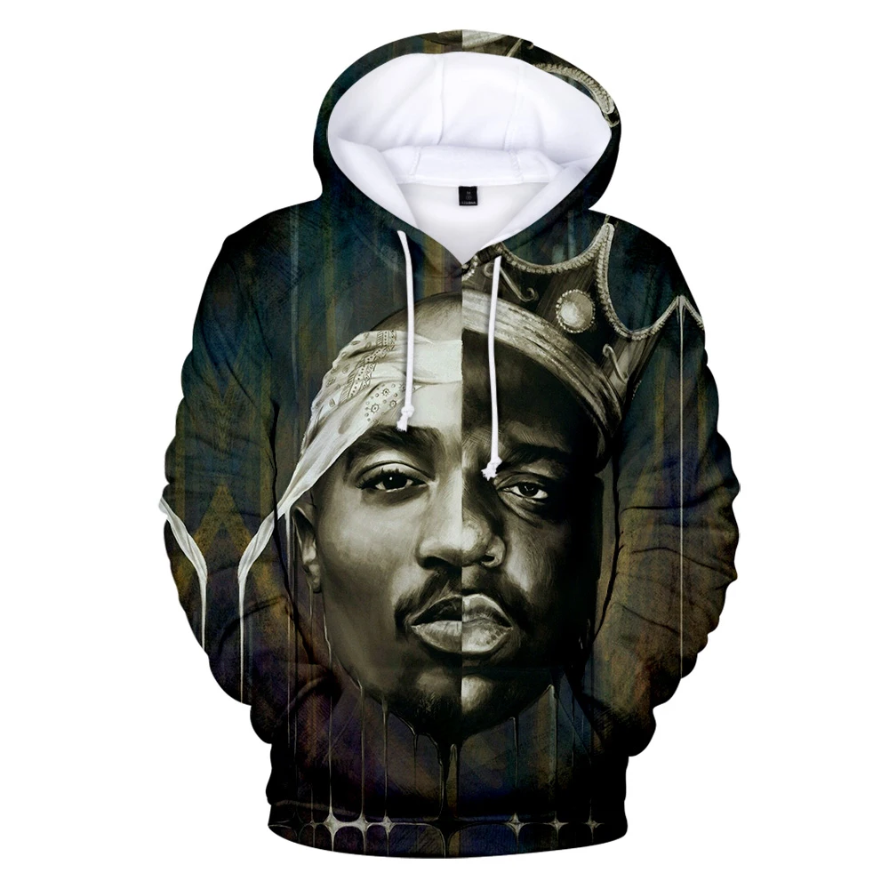 

2023 High Quality Rock Biggie Hoodies Soft Notorious B.i.g. 3d Printed Sweatshirts Men Women Biggie Pullovers Oversized Coat