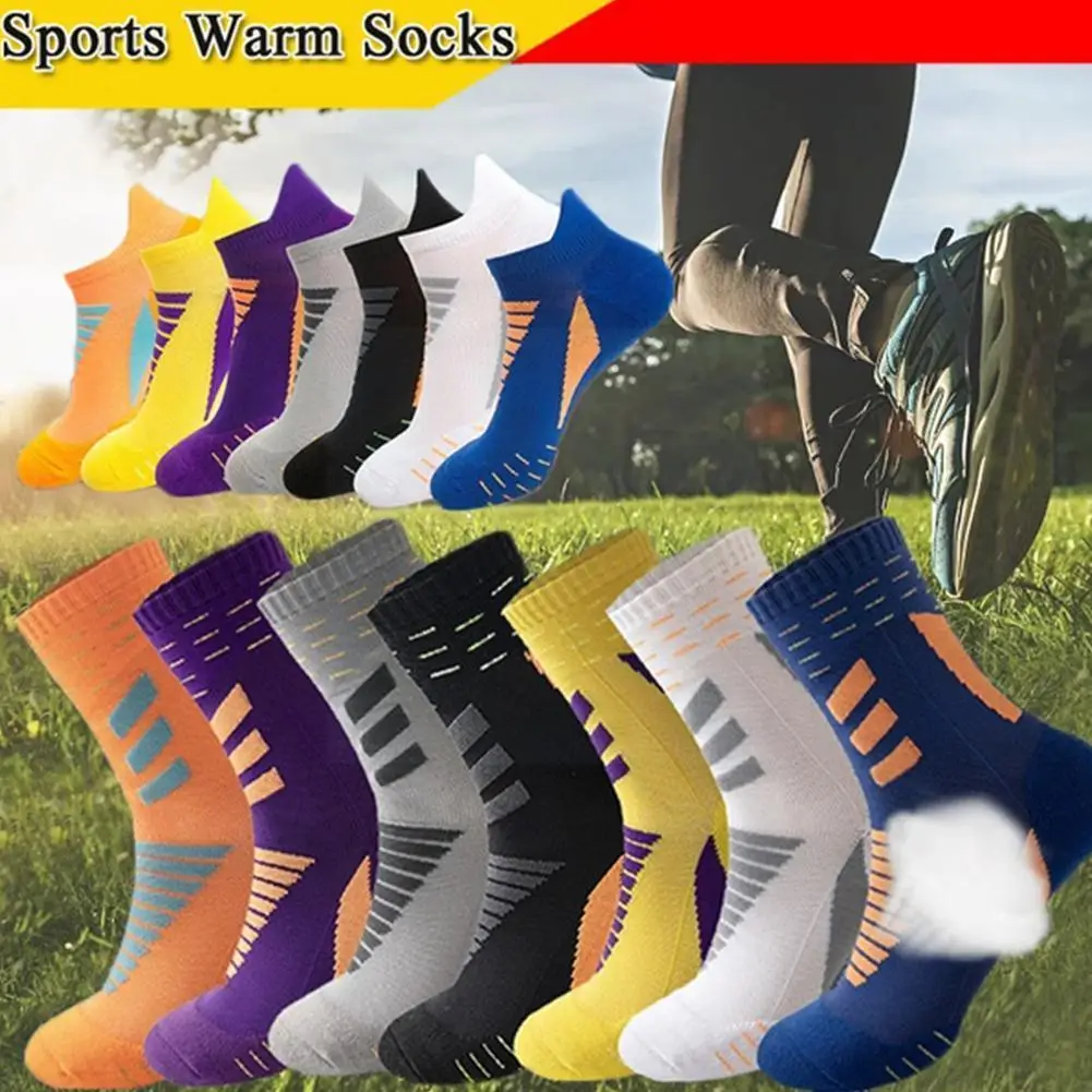 

1 Pair Men Middle Tube Socks Breathable Absorb Sweat Nylon Socks Fashion Sports Sports Socks Cycling Trendy M8B5