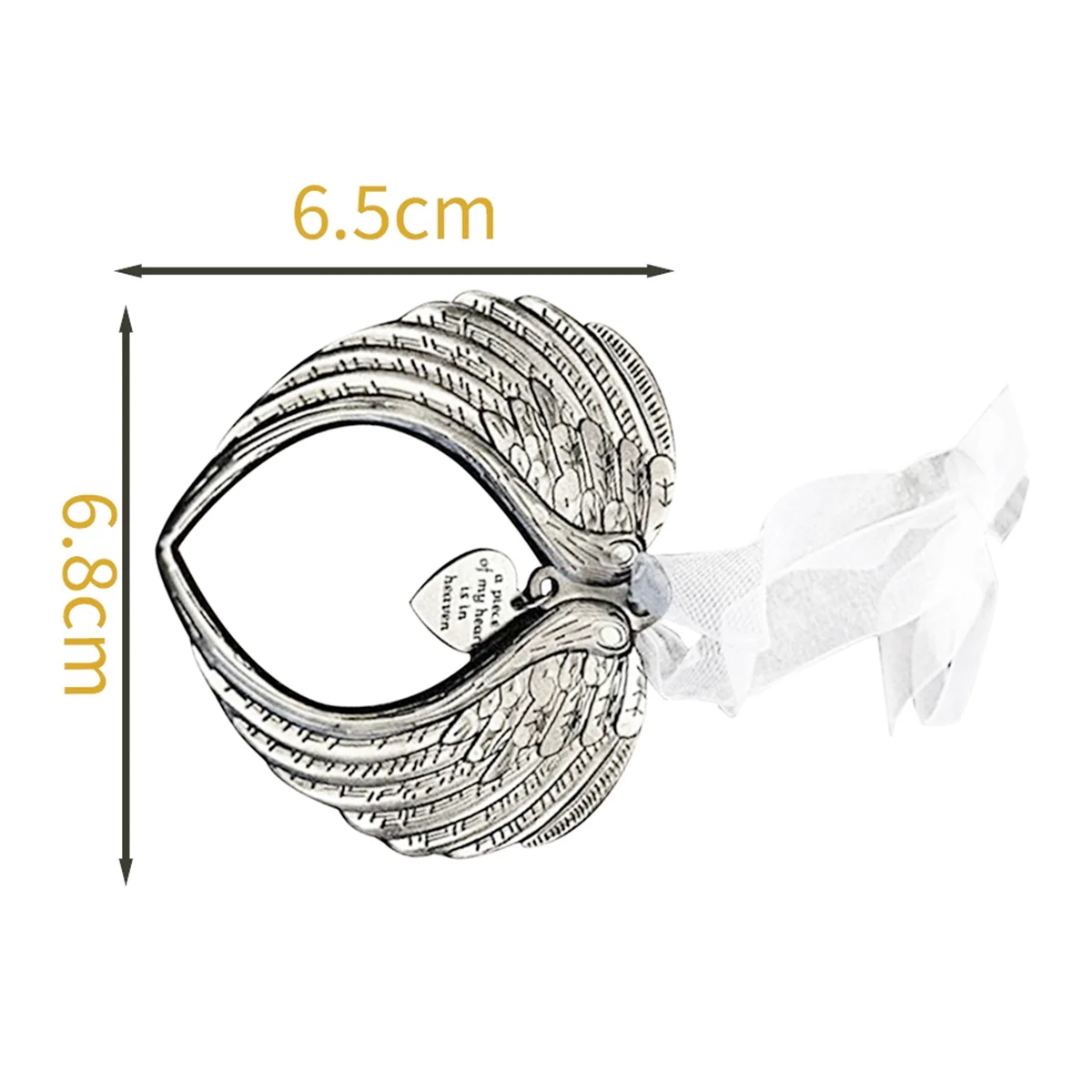 Рождественские украшения Крыло ангела кусок сердца в небесах украшение для