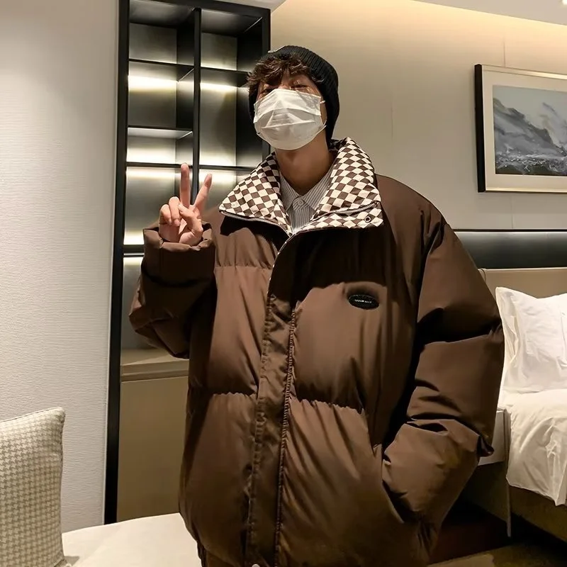 Winter Jacket Men Warm Fashion Thickened Down Jacket Men Streetwear Korean Loose Thick Short Coat Mens Parker Clothes M-3XL