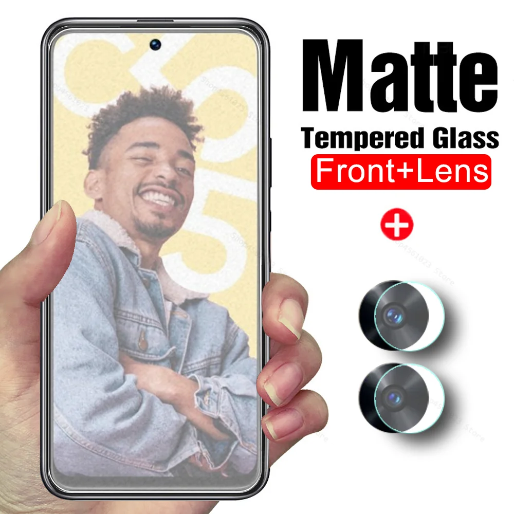 

Matte Tempered Glass For Realme C55 4G 6.72inch Front Lens Screen Protector Realmy C 55 55C RealmeC55 2023 RMX3710 Frosted Glass