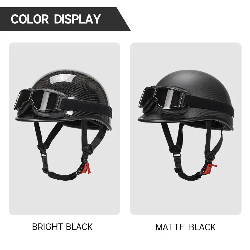 Винтажный легкий шлем из углеродного волокна в стиле Джетт сертифицированный