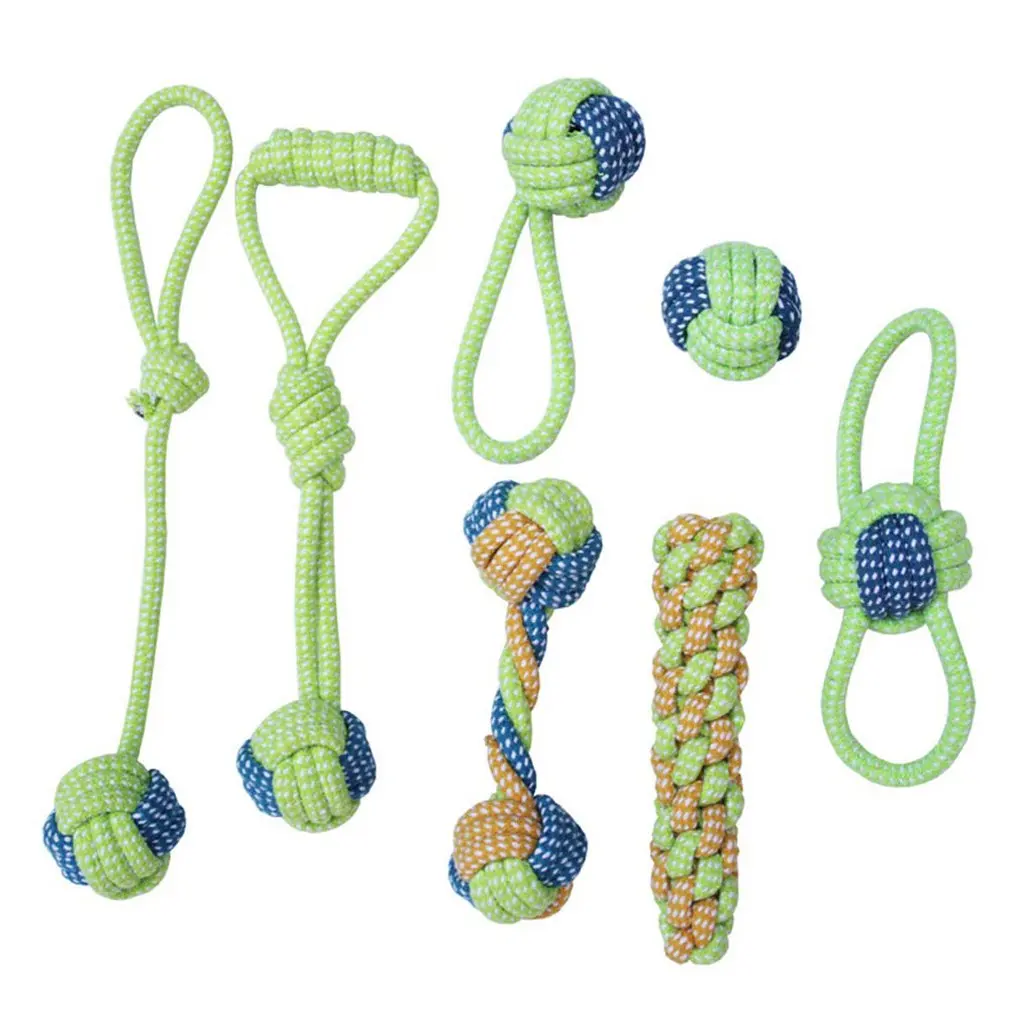 

Pet Dog Toys for Large Small Dogs Toy Interactive Cotton Rope Mini Dog Toys Ball for Dogs Accessories Toothbrush Chew Puppy Toy