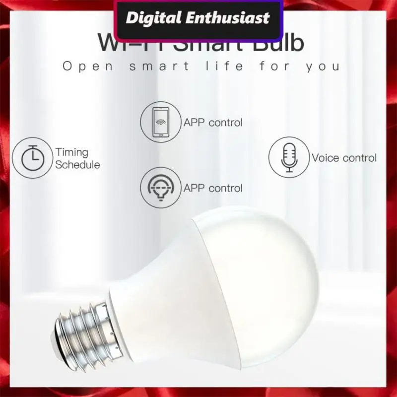 

E27 E26 B22 Wifi Bulb Dimmable Smart Light Bulb 9w Voice Control Led Light Bulb Work With Alexa Google Home