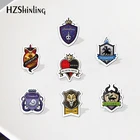 Акриловые булавки для лацканов Disney, витые заколки из эпоксидной смолы в виде сердечек страны чудес, украшения, аксессуары