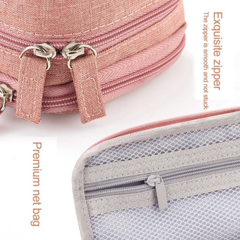 angoo pencil case pen bag fold two layers big capacity pencil pouch pen organizer durable stationery holder mobile phone holder free global shipping