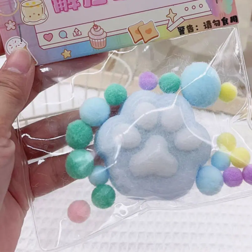 TPR Squishy Mochi плюшевый мяч для снятия стресса Kawaii кошачья лапа сжимаемая игрушка