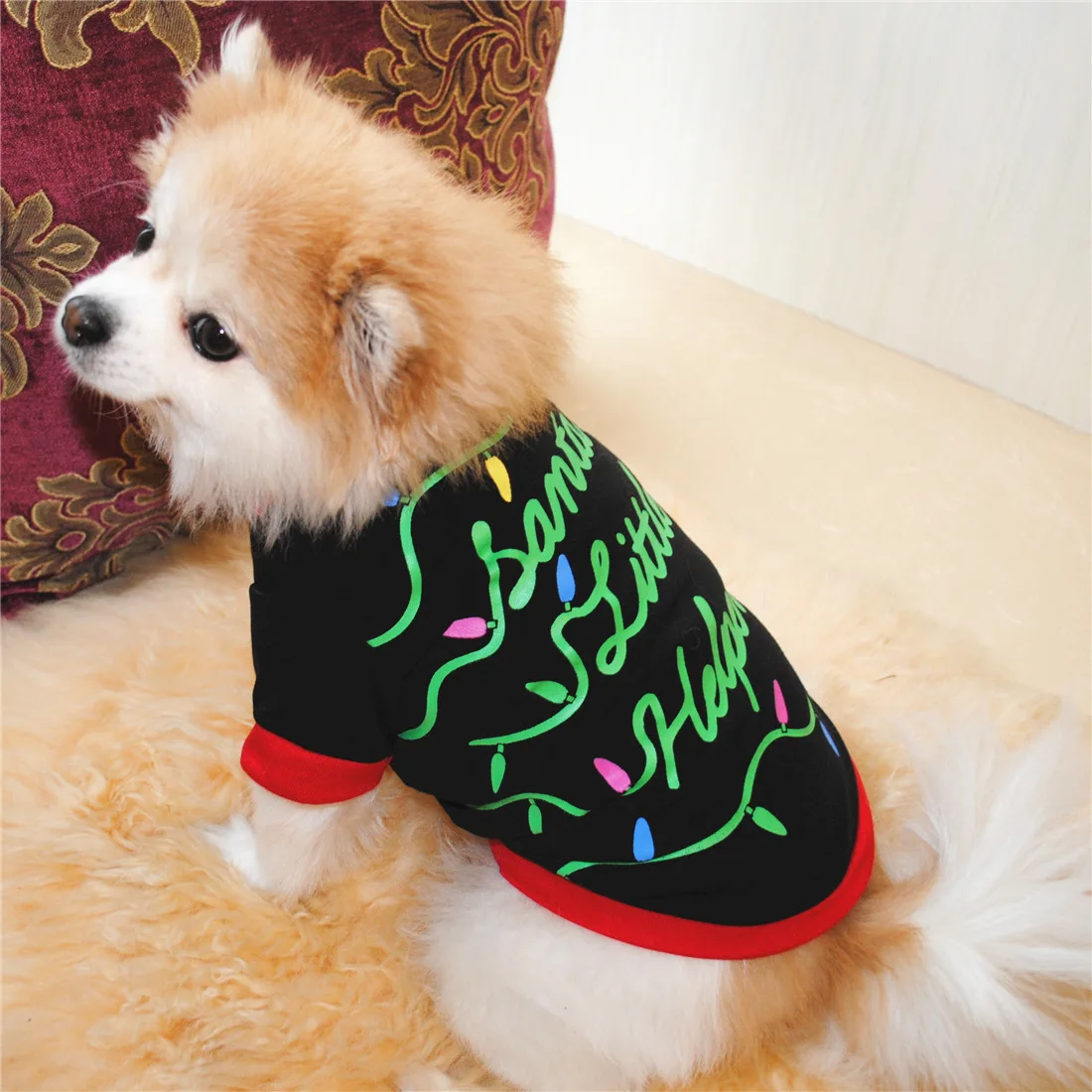 

Small and medium dog cat pet clothing cotton christmas clothes Chihuahua Pet t-shirts vests Chihuahua Pet dog accessories