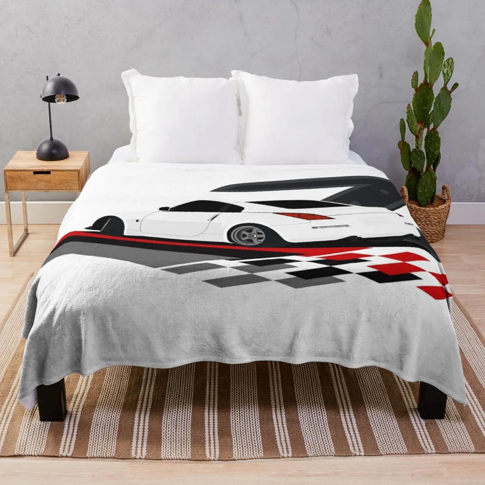 

Boho Bedding Boho Bedding Sherpa Blanket Nissan 350Z (White) Travel Light Throw Blankets
