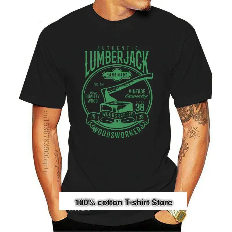 

Teestranger Things-Camiseta de manga corta con diseño de leñador auténtico, camiseta Vintage de carpintería, estilo Retro, 2021