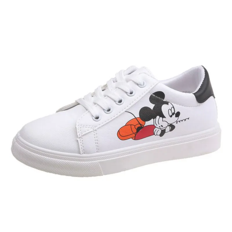 

Disney Mickey white shoes ladies spring new single shoes Mickey Mouse Korean wild casual shoes student fashion board shoes