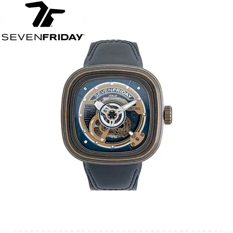Фото Новые оригинальные часы серии SEVENFRIDAY PS PS1/01 мужские и женские автоматические механические часы Роскошные модные часы sevenfriday ретро №1