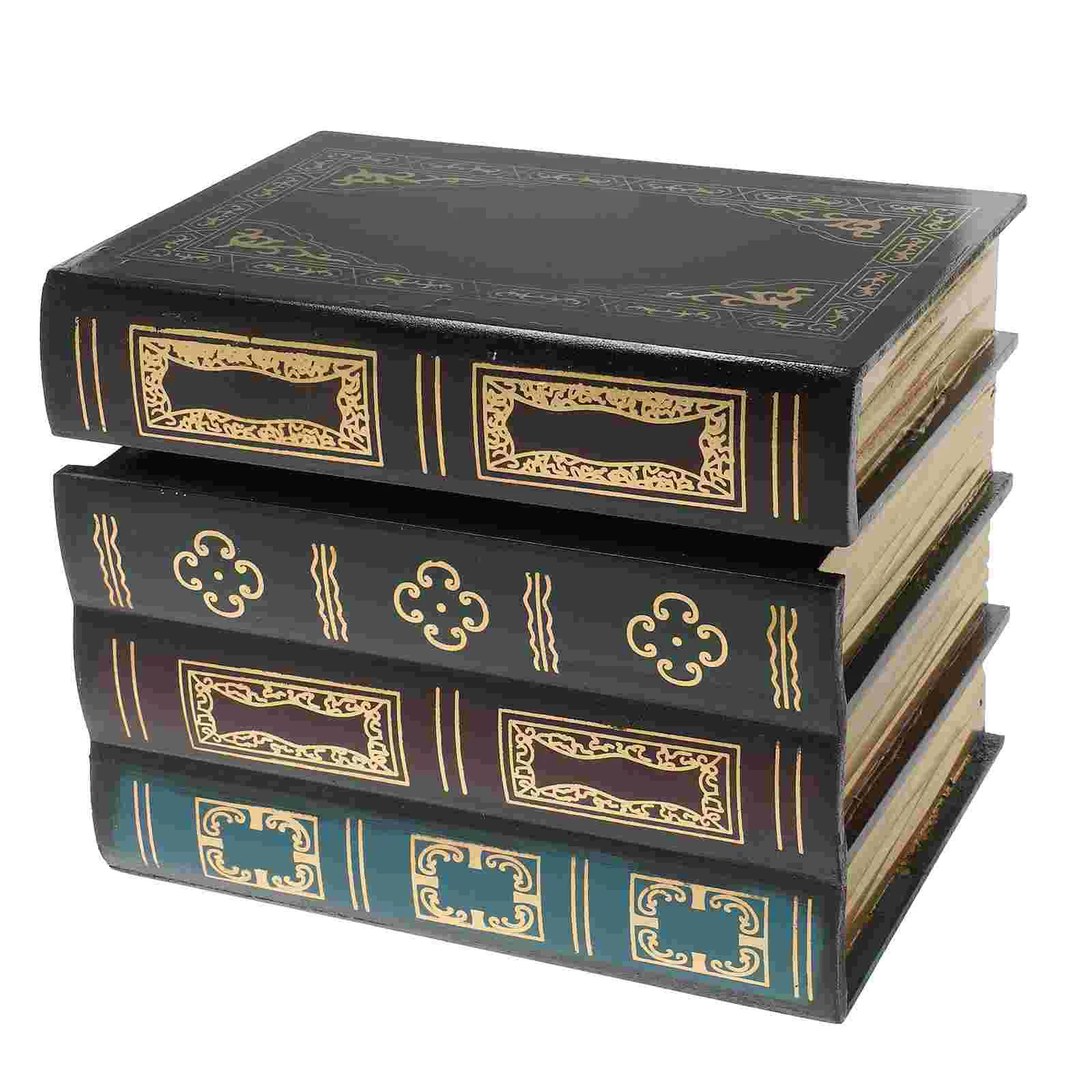 

Desktop Entrance Key Storage Box Jewelry Drawer Organizer Book Entrance Key Storage Jewelry Box Office Study Desk Decor Props