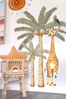 big size desert oasis child room wall adhesive home decor pvc foil accessories self adhesive wall paper kids nursery trend