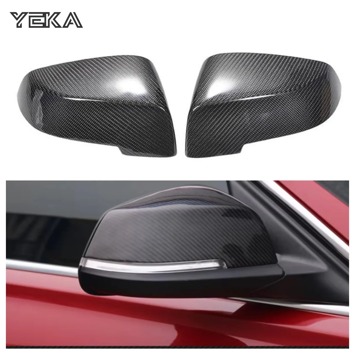 Сменная крышка бокового зеркала из углеродного волокна в стиле OEM для BMW 5 серии F10