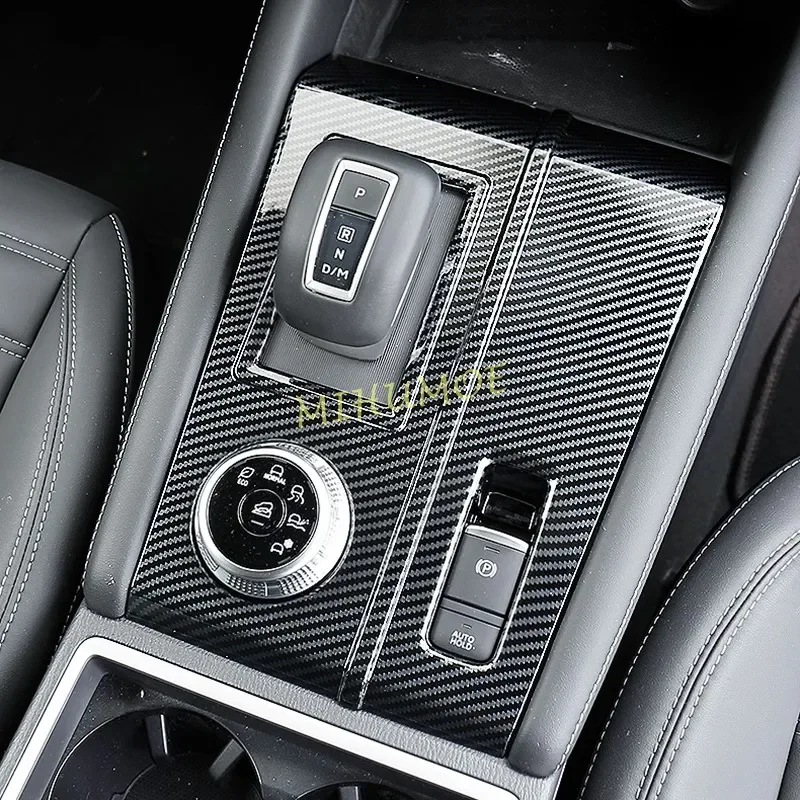 Для Mitsubishi Outlander 2022 2023 2024 карбоновая внутренняя центральная консоль переключения